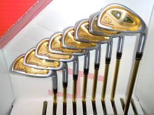Japanese HONMA Genuine Grip 4 Star Twin Mark Shaft 5 Carbon Golf Gold Club 8 Set