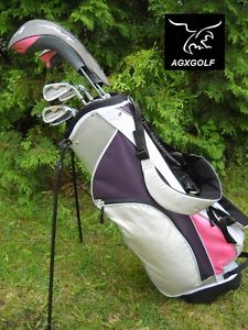 AGXGOLF GIRL'S TEEN EDITION AVT PINK GOLF CLUB SET w/STAND BAG & FREE PUTTER