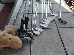 2014-15 TAYLORMADE SLDR JETSPEED COMPLETE SET OF GOLF CLUBS STIFF FLEX