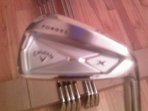 2013 CALLAWAY X FORGED IRONS 3-PW PROJECT X PXi 6.0 NEAR MINT