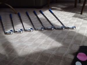 Cobra AMP Cell Blue Iron Set, 4-PW, Stiff Flex Dynalite 90 Shaft, RH