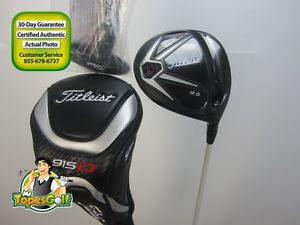 2015 Titleist 915D3 Driver 9.5 deg Aldila Rogue Regular Headcover & Wrench 18420