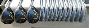 Complete Golf club set - Mizuno MX300 clubs, MX700 hybrids, with Titleist Wedges