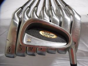 Used RH Titleist DCI 822 Oversize Iron Set 3-PW NS Pro Steel Stiff Flex S-Flex