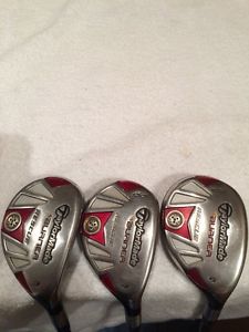 *VGC* TaylorMade Burner Rescue Hybrid Set 3, 4, 5 19/22/25 Graphite Stiff