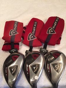*VGC* Callaway RAZR X HL Hybrid Set 3, 4, 5 21* 24* 27* Graphite Regular + HC