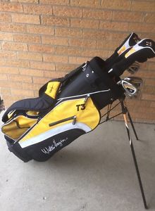 Walter Hagen T3 Golf Club set Hybrids, Irons, Putter and Bag. LH. Mint!!!