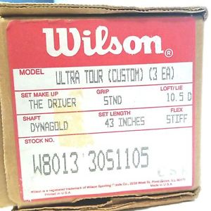 VTG (3) Wilson Golf Ultra Tour Drivers 10.5 Dynamic Gold S300 NOS New in Box