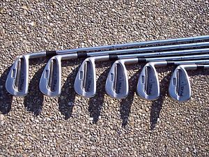 *NICE!* PING S58 GREEN DOT IRON SET 5-PW (6PC) STEEL STIFF FLEX RIGHT-HANDED