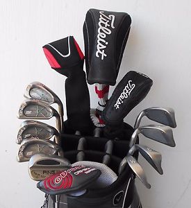COMPLETE SET MEN'S RH PING TITLEIST GOLF CLUBS DRIVER FWY HYB IRON SET PUTTER!