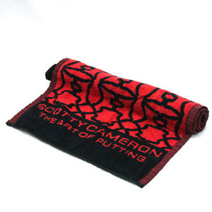Scotty Cameron Towel Scotty Dog Cameron 2014 Red-Black from Japan