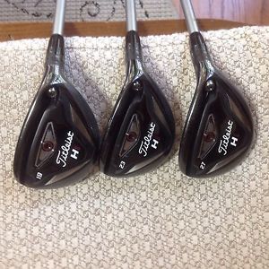 3 Titleist 816H1Custom Hybrids 19-23-27 Deg, Men's RH Med Fle
