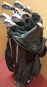 (NE6) SET CALLAWAY BIG BERTHA GOLF CLUBS 3 - 10 CALLAWAY CART BAG RARE S W