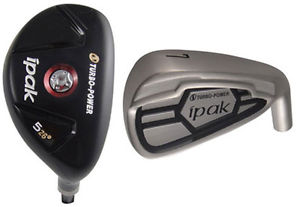 +1" Extra Long Stiff Flex Steel Shafts Turbo Power iPak Hybrid Iron Combo Set