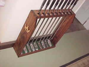 Wood Golf Club Display Rack Irons Putters Wall or Floor for Rare Scotty Cameron