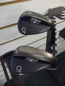 6 ROUNDS FROM NEW  TITLEIST VOKEY SM5 RAW BLACK WEDGES 52°,60°
