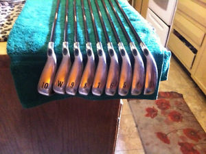 Callaway 2004 BigBertha irons 3-10iron&50deg wedge RCH graphite R flex shafts