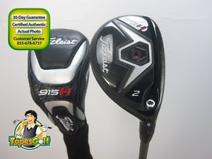 2015 Titleist 915H 2 Hybrid 18 degree Diamana D+ 90 Stiff flex Headcover 15345