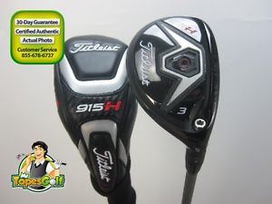 2015 Titleist 915H 3 Hybrid 21 degree Diamana M+ 60 Regular flex Headcover 15347