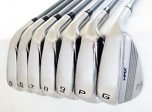 COBRA 2016 MAX IRONS SET 5-GW MATRIX WHITE TIE X4 GRAPHITE R FLEX RH EXCELLENT