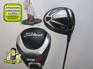 2015 Titleist 915D2 Driver 10.5 deg Bassara 50 Hi Regular Headcover & Tool +1.25