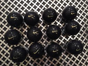 1 doz - Nike ONE BLACK on BLACK BOB golf balls ( #1, 2, 3, 4)  / RARE