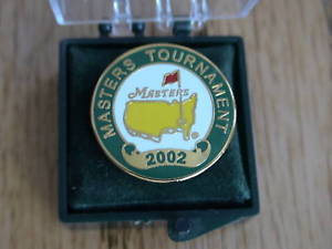 2002 MASTERS GOLF AUGUSTA NATIONAL BALL MARKER PGA TIGER WOODS RARE