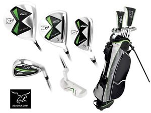 AGXGOLF BOYS TWEEN XG GOLF CLUB SET STAND BAG+460 DRIVER+3WD+HYBRID+IRONS+PUTTER