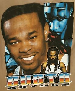 VINTAGE  BUSTA RHYMES      RAP / HIP HOP  2XL   KHAKI  RARE T SHIRT BRAND NEW