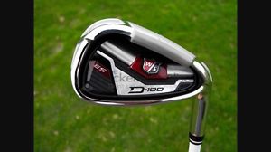 Wilson D100 Steel Regular, Left Hand 4-GW Iron Set
