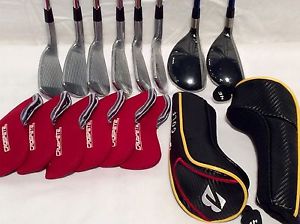 Brand New Sealed RH Bridgestone J40 Iron set 5-PW & 3-4 Hybrids w/Head-covers