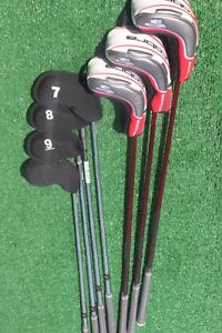 2013 COBRA BAFFLER IRON & HYBRID IRON SET R/H GRAPHITE & STEEL SHAFTS STIFF FLEX