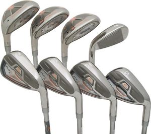 NEW Lady Cobra Golf FLY-Z XL Nectarine Combo 4-PW+SW Hybrid Irons Graphite