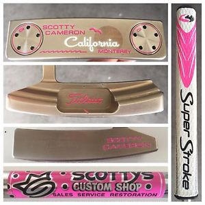 CUSTOM SHOP PINK & WHITE 35" Titleist Scotty Cameron California Monterey Putter