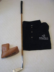 4 Pack - OLD MASTER SCOTTISH CLASSIC HICKORY SHAFTED PUTTERS PLUS 4 FREE SHIRTS