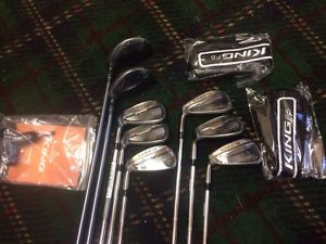 NEW!!! LH 2016 COBRA F6 COMBO IRON SET 2/3H, 3/4H, 5-PW GRAP/STL STIFF