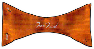 EXSITE Golf Large Waffle Caddy Towel Large 41" x 7" x 21" 48 Towels Orange Black
