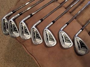 Very Nice Ping i20 Black Dot Iron set 4 - PW Stiff Steel Men Right-Handed