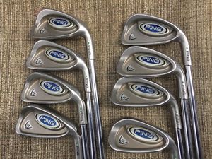 Used: Ping i5 irons - Green Dot - Standard Length