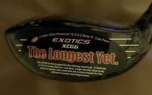 *NEW* Tour Edge EXOTICS XCG-6 15* Degree Fairway 3 Wood Golf Club Headcover