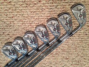 XLNT ! Adams XTD TOUR Iron Set, RH, Steel, R-FLEX: 4-9, PW.USED 2 ROUNDS (read)!