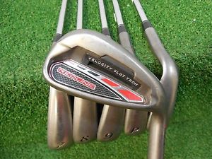 USED RH ADAMS GOLF REDLINE 6-GW IRON SET REDLINE REGULAR FLEX STEEL RH