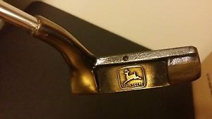 VINTAGE JOHN DEERE PUTTER GOLF PRIDE GRIP BRONZE COLOR NICE