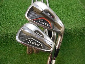 USED RH TITLEIST AP1/AP2 712 5-PW COMBO IRON SET PROJECT X FIRM FLEX STEEL RH