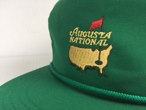 NOS Augusta National Member  Green Caddy Hat Derby Cap Corded Brim- HTF