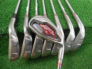 USED RH COBRA BAFFLER 4-GW IRON SET COBRA REGULAR FLEX STEEL USED RH