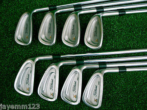 FULL SET OF QUALITY  TITLEIST   DCI  981  IRONS  3 - W    STIFF  SHAFTS