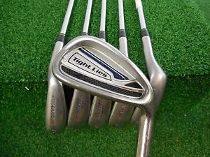 USED RH ADAMS GOLF TIGHT LIES 6-SW IRON SET PERFORMANCE UNIFLEX STEEL RH