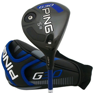 VERY NICE Ping G30 Adjustable 5 Fairway Wood 18° TFC 419 Stiff Shaft