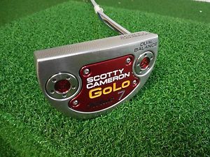 USED RH TITLEIST SCOTTY CAMERON GOLO 7 DUEL BALANCE 38'' PUTTER RH W/HC